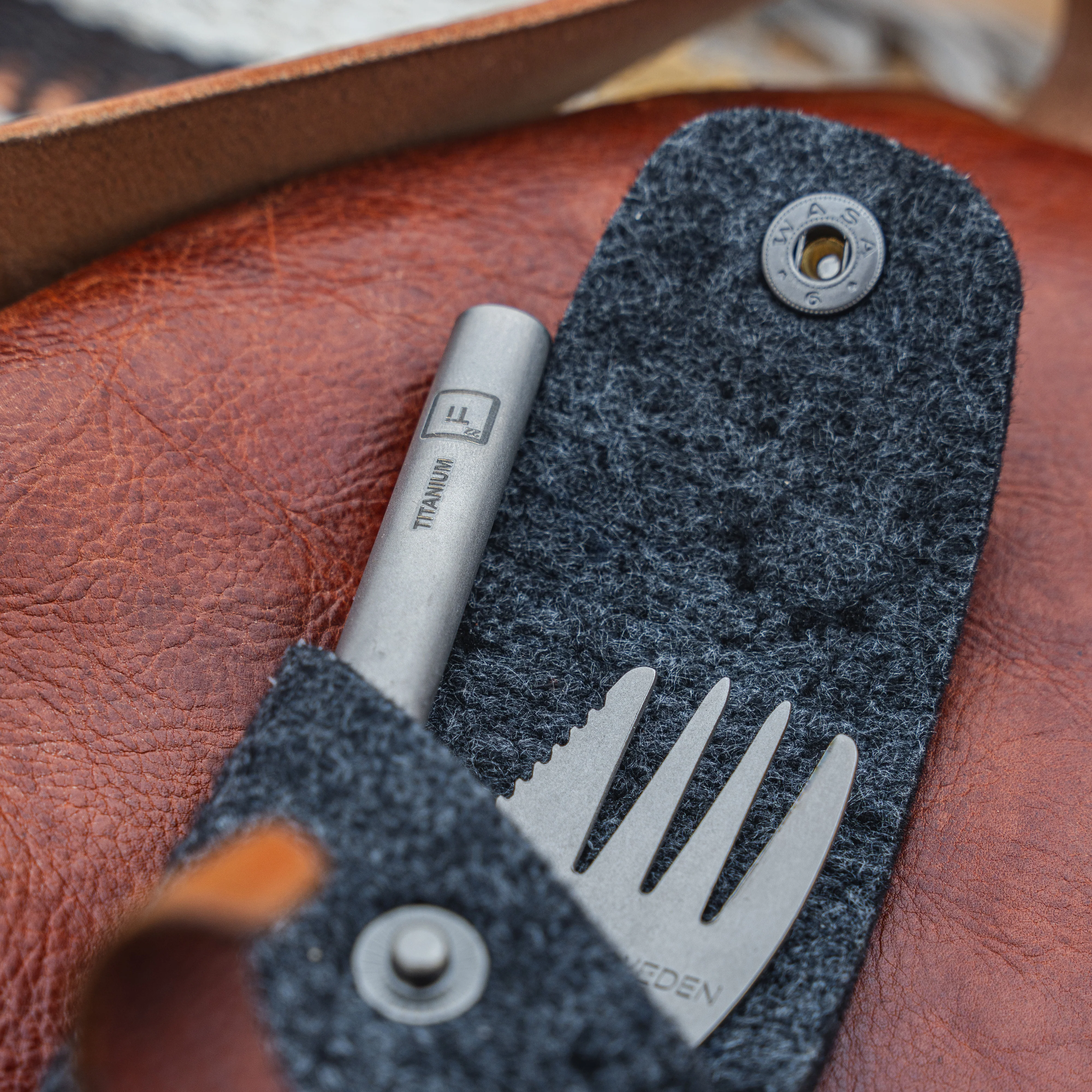 Swedish Spork´n Straw Kit Titanium - Image 4